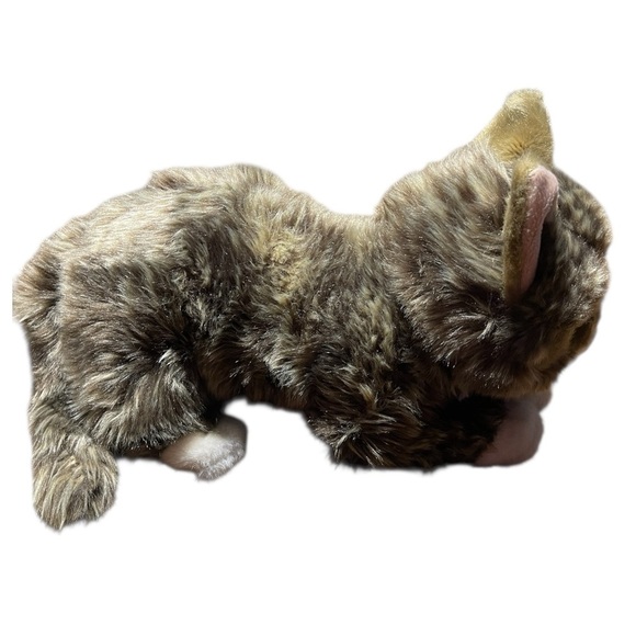 Lil Bub Cuddle Barn Cat Kitty Cat Plush Stuffed Animal Green Eyes Realistic 18" - Picture 5 of 9